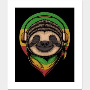 Reggae Sloth Posters and Art